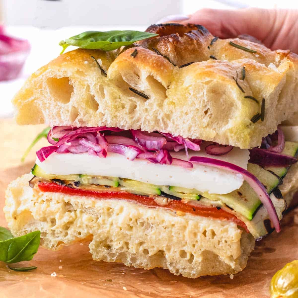 Focaccia sandwich