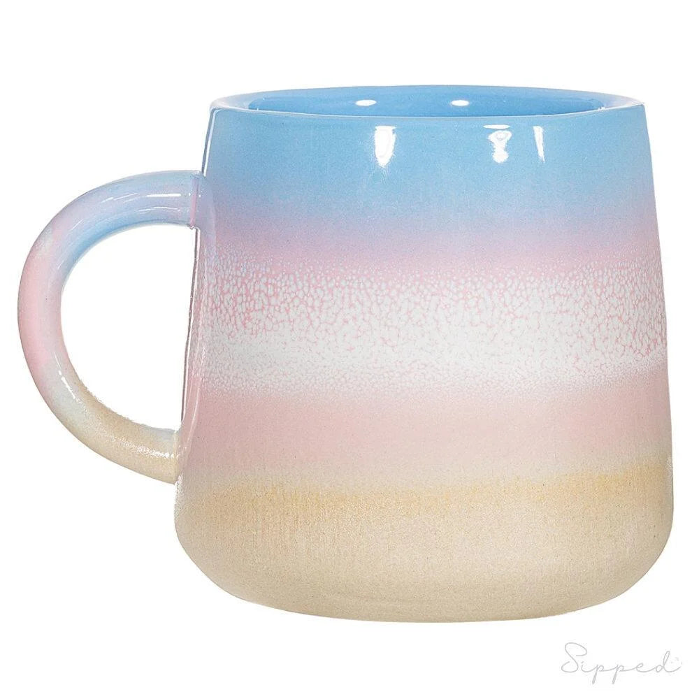 Mojave Glazed Mug - Pink & Blue