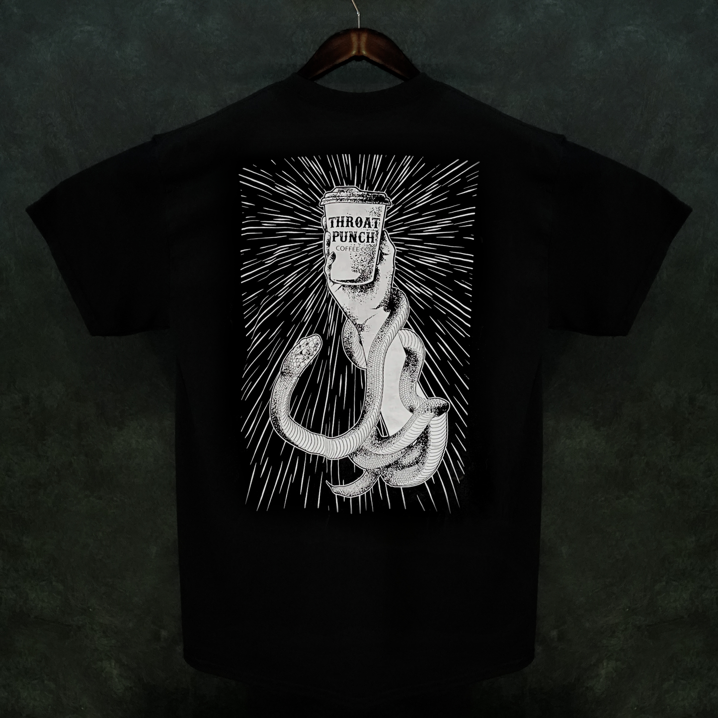 Snake Tattoo Throat Punch Coffee Co. T-shirt