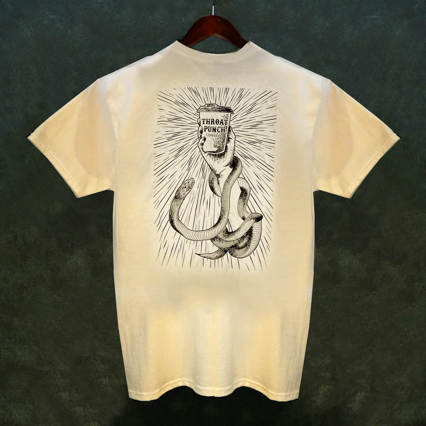 Snake Tattoo Throat Punch Coffee Co. T-shirt